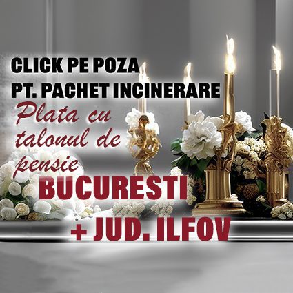 Pachet incinerare F24 - plata cu talonul de pensie.