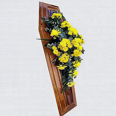 Buchet Sicriu Crizanteme Galbene