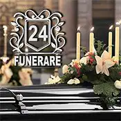 Logo F24 pt. articolul "Ce flori se duc la inmormnatare".